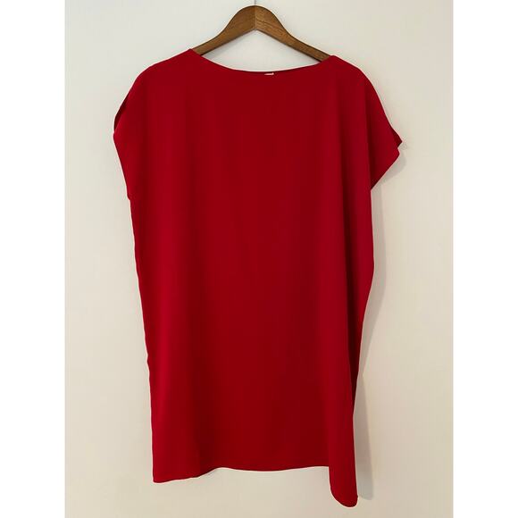 Anna Cate Red Blood Orange Solid Flutter Sleeve Mini Dress EUC XS Revolve - Picture 1 of 7